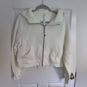 Lululemon lemon sorbet cream oversized scuba full zip hoodie jacket size XS/S